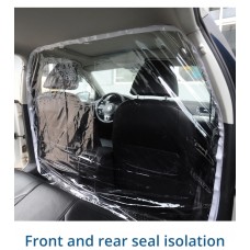 yubaoxianga Car Taxi Isolation Film Plastic Anti-Fog Full Surround Protective Cover Net Cab Front and Rear Row Color White For car Cockpit 